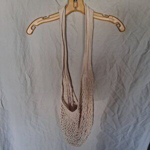 reusable cotton mesh string grocery bag